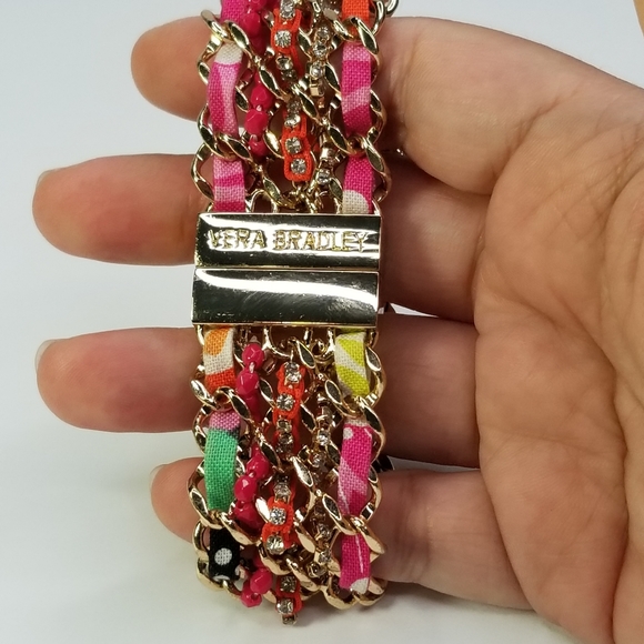 VERA BRADLEY ZIGGY ZINIA MIX BRACELET BANGLE BOHO - Picture 2 of 12